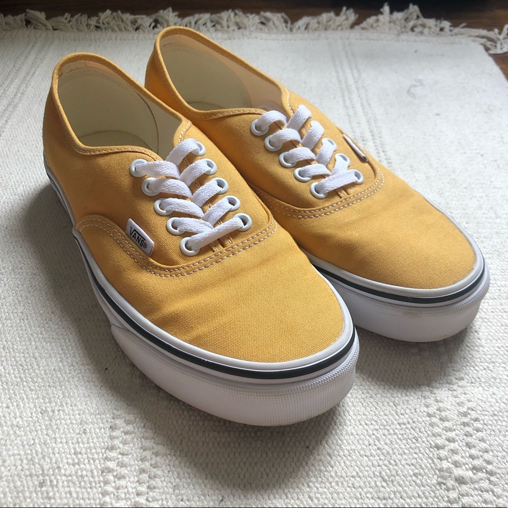 mustard yellow vans